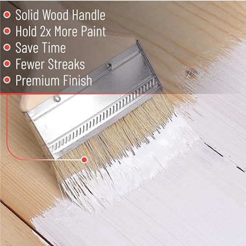 Bates- Chip Paint Brushes for Painting, 1.5 Inch, 24 Pack, Wood Handle, Natural Bristle Paint Brush - size: 1.5 Inch, 24 Pack