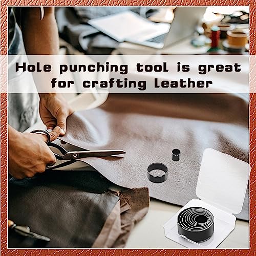 8 Pcs Leather Circle Cutter Tool, Leather Punch Tool Cutting Dies - size: 8 Pcs Round