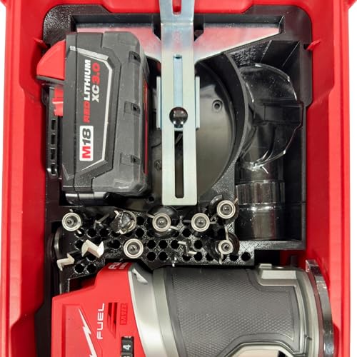 M18 Fuel Compact Router Packout Organizer with Tool, Battery and Bit Storage for Packout Compact Tool Box, Battery and Accessory Storage, Insert Only 2732-20 – Fits Packout 48-22-8435