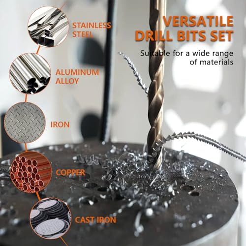 12mm M35 Cobalt Steel Drill Bit Set, 2-Pack for Hard Metal & Iron - style: ⌀12mm(2pcs)