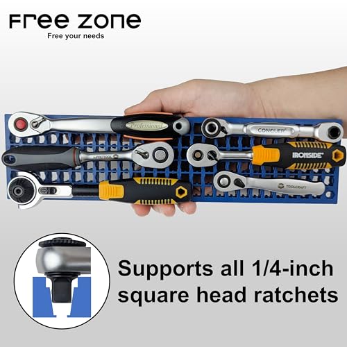 Free Zone Bit Organizer Set, 316-Hole 1/4" Hex Bit Toolbox Storage - color: Black