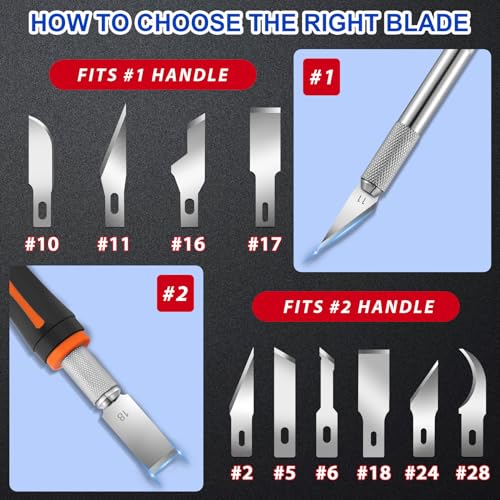 DIYSELF 150 PCS Exacto Knife Blades #17, SK5 Hobby Knife Replacement Blades - size: #17