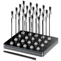 Metal Painting Stand Base Holder, 20 PCS Magnetic Bendable Alligator Clip - color: Black, size: L