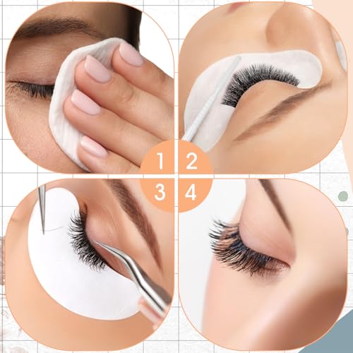 400 Pack Micro Swabs, Disposable Micro Brushes with Long Microfiber Tips for Eyelash Extensions, Makeup, Personal Care and Precision Cleaning - color: black+white