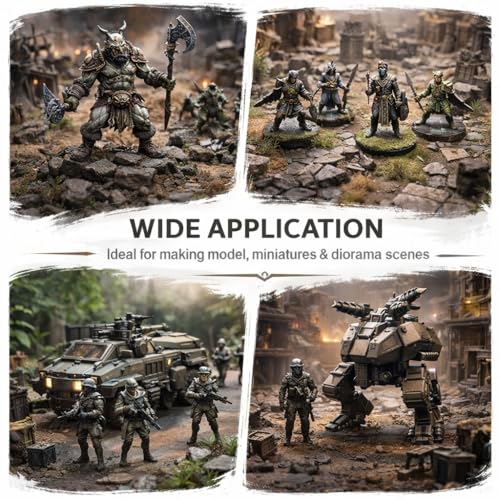 Nicpro 10 Colors Black, White & Gray Model Paint Set, 20ml Ready to Use - style: Black, White & Gray