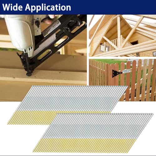 HW HAMWOO 15 Gauge 34°DA Angled Finish Nails,2":1000pcs - size: 2"--1000PCS