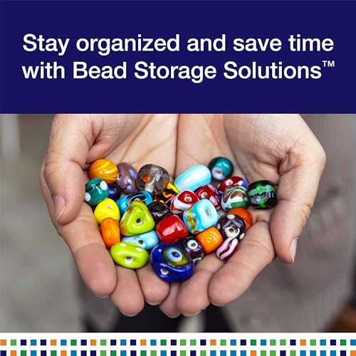 Elizabeth Ward Bead Storage Solutions 45 Piece Assorted Organizer, Clear - style: 45-Piece
