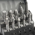 LU&MN Tungsten Carbide Burr Set, 1/4" Shank, 10 Pcs - style: 10PCS-SET