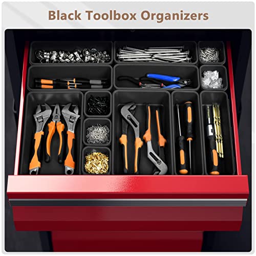 A-LUGEI【𝟳𝟬pcs 𝟲𝗦𝗶𝘇𝗲】 Tool Box Organizer and Storage drawer organizer - size: 70pcs-6 Size