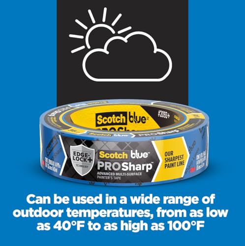 ScotchBlue PROSharp Painter's Tape 1.5 Inch Wide, 3 Rolls - style: 3 Rolls