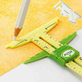HONEYSEW 5-in-1 Sliding Gauge Measuring Sewing Tool with Free Seam Gauge Ruler - color: Style 1