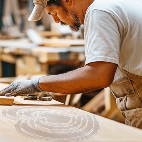 Hearts Router Template Acrylic Router Template for Woodworking Drawing Inlay Templates Charcuterie Board Decorative Templates - style: Stacked Hearts
