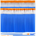 240 Pcs Mini Paint Brushes Bulk, Flat and Fine Tip Small Paint Brushes