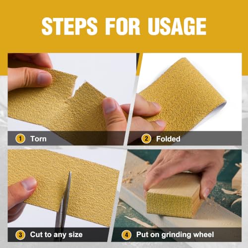 2-3/4in x 30 Yards PSA Sandpaper Roll 80-400 Assorted Grit - size: 80-400 Grit