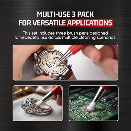 Fiberglass Scratch Brush Pens, Fine Tip, PCB, Metal & Jewelry, 6 Pcs - size: Pack OF 6
