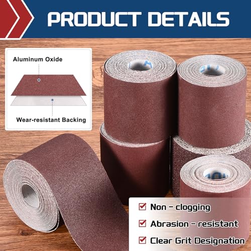 Sandpaper Roll 1Inch 30FT 60Grit Aluminum Oxide Emery Cloth Roll - size: 1 Inch x 30 Feet 60 Grits