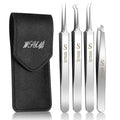 WSYUB Professional Blackhead Tweezers,Ingrown Hair Removal Kit - color: Starlight Silver