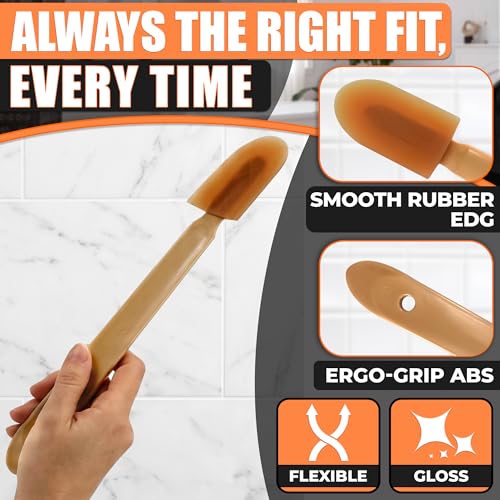 4-Piece Caulking Tool Kit for Silicone Sealant, Grout and Sink Edges