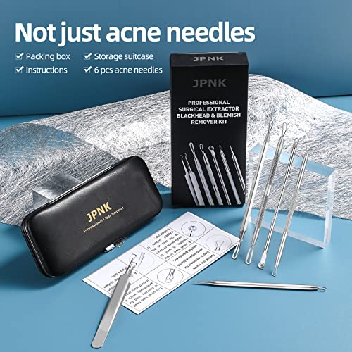 JPNK Blackhead Remover Comedone Extractor Acne Removal Kit.. - color: Silver