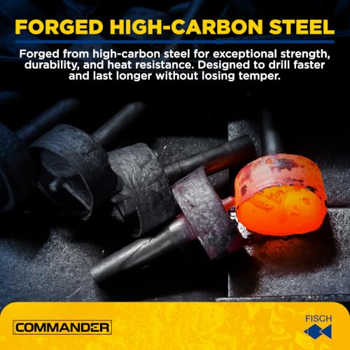 Forstner Drill Bit - Black Shark Forged Steel for Woodworking Size:1-1/8 in - size: 1-1/8 in