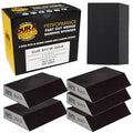 Dura-Gold 320 Grit 4-Sided Hand Sanding Block Sponges with Angled Edge, Box - style: 320 Grit
