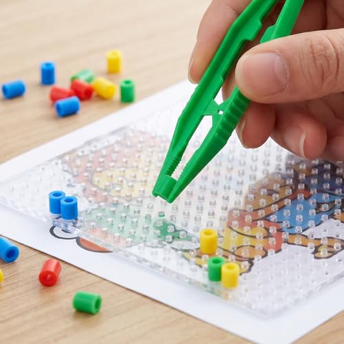 30 Pcs Plastic Tweezers for Crafts, Fine Point Bead Tweezers