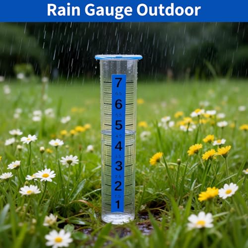 TBWHL 7" Plastic Rain Gauge Replacement Tube, Freeze Proof for Outdoor - color: Transparent