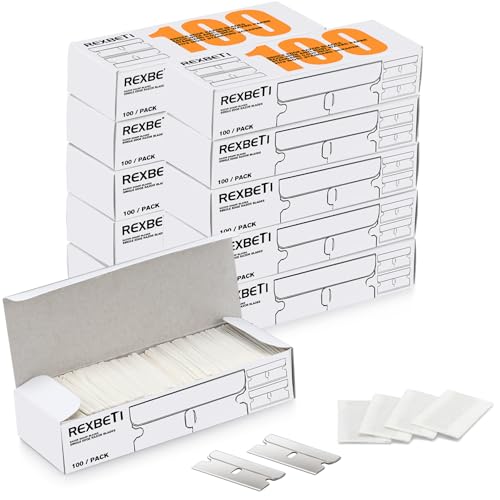 REXBETI 1000-Pack Single Edge Razor Blades, Industrial Scraper Razor Blades - size: 1000 Pack