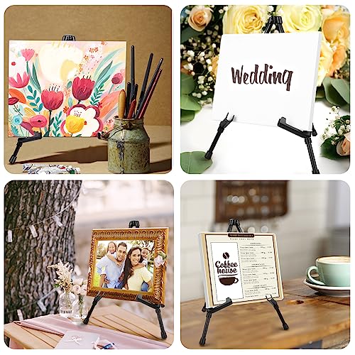 AROIC 6 Pack 14'' Tabletop Easels, Black Steel Table Top Easels for Display - style: 6P