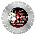 RHAPSODY 14Inch Laser Welded Diamond Saw Blade,V-Segmented General Purpose - size: 14''