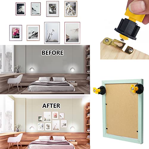 DIKOO Picture Hanging Keyhole Mark Tool with Level and Position Nail kit