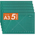5 Pack Self Healing Sewing Mat, JIARON 12'' x 18'' Cutting Mats for Crafts, Double Sided 5 Layers Craft Cutting Mat for Sewing, Crafts, Scrapbooking Mat. - color: 5PCS