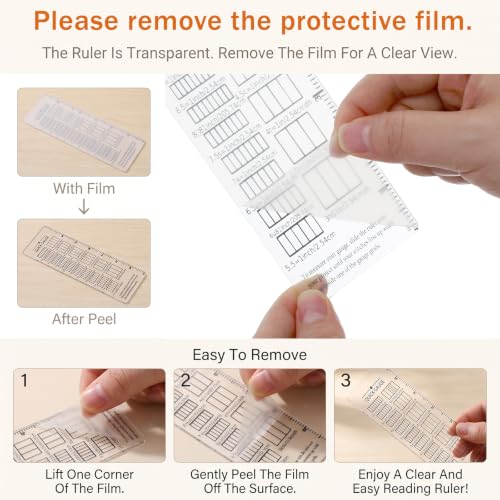 Crochet Gauge Measuring Tool, Quick Gauge Ruler for Knit and Crochet