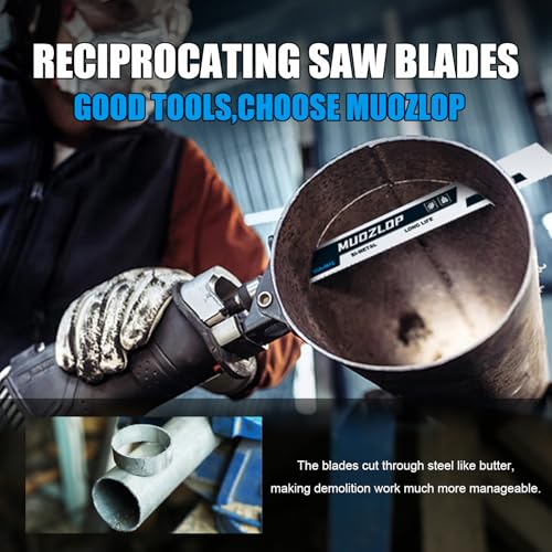 5Pack 6inch 14/18TPI Metal Reciprocating Saw Blades Set - size: 14/18TPI/6 inch
