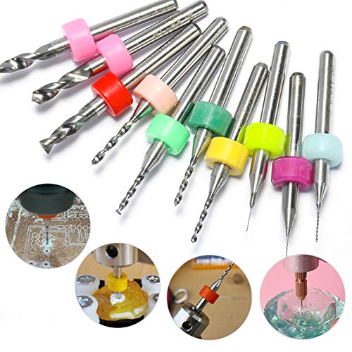 Genmitsu 30pcs PCB Drill Bits Set, 0.1mm-3.0mm, 1/8" Shank Spiral Flute CNC Router Bits for Print Circuit Board Jewelry CNC Engraving, PD30A (Pack of 2) - size: 0.1mm - 3.0mm (Pack of 2)