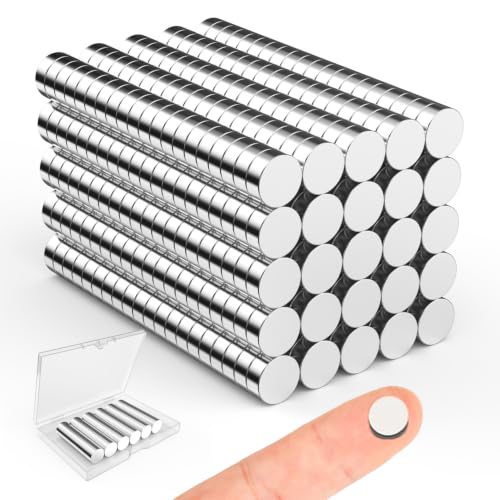 Small Magnets for Crafts, 8x3 mm Round Magnets 500 Pack - size: 8x3 mm