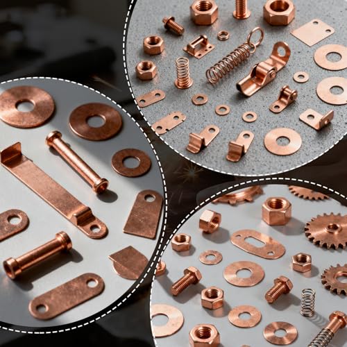 2 Pcs 99.9%+ Pure Copper Sheets, 4" x 4", 18 Gauge Thickness Copper Plates - size: 4" x 4", 18 Gauge