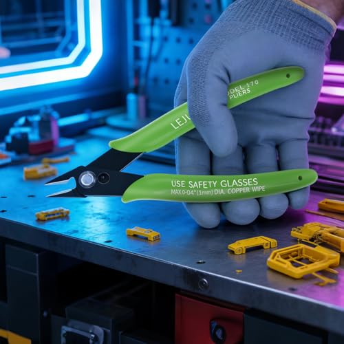 5 Inch Flush Cutters, 2 Pack Small Wire Cutters, Micro Flush Cut Pliers Side Cutters Snips Zip Tie Sprue Cutter for Jewelry Making, Floral, Electronics, Model Craft, Filament, 3D Print - color: 2 Pack
