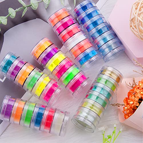 Duufin Pigment Powder for Nails 36 Colors Nail Pigment Powder - color: Vibrant