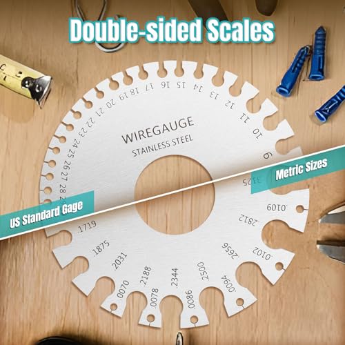 Wire Gauge Measuring Tool & Metal Plate Thickness Gauge Tool