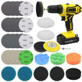 VIBRATITE 32PCS Headlight Restoration Kit, 3" Drill Sanding & Polishing Kit - size: 32 PCS