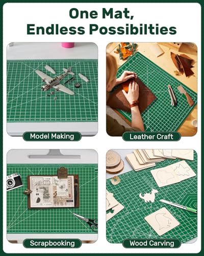 Large Self Healing Cutting Mat 23" x 35", Double-Sided, A1, Green - size: 35"L x 23"W