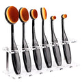 UNIMEIX 6 Pack Blending Brush for Card Making Crafting Ink Blender Brushes Set Tool Paper Background Brush Drawing - color: Brown, size: 6 Pack Brush with square holder