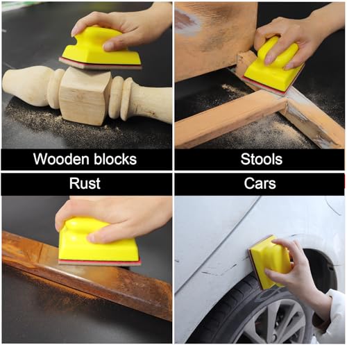 MAXMAN Sanding Sponge Set, 180-3000 Grit Foam, Wet/Dry Sandpaper for Wood - style: 180-3000 Grit Set