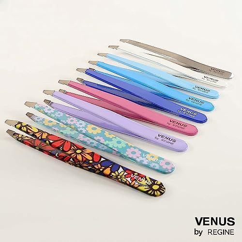 Venus by Regine Handmade Slant Tweezers for Eyebrows - color: Small Flower