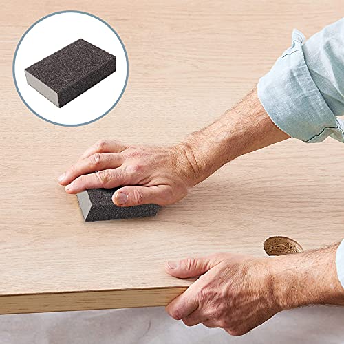 12Pcs 80 Grit Coarse Sanding Block - size: 80 Grit(Coarse)