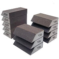 12 Pack Single Sanding Sponge Set - 80/100/120/180/220/320 Grit Sanding Blocks Assortment, Washable and Reusable - style: 12 Pack Assorted