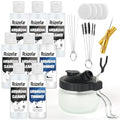 Roizefar Airbrush Cleaning Kit with Pot, 6 Cleaner & 2 Thinner