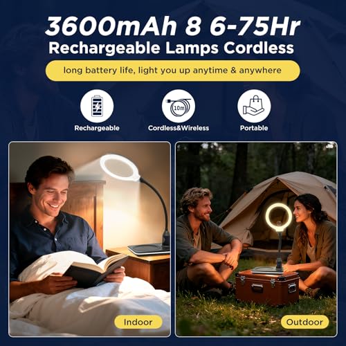 15X 30X Rechargeable Magnifying Glass with Light and Stand for Reading