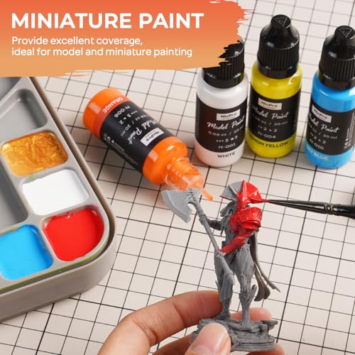 Nicpro 80 Colors Model Paint Set with 8 Thinners & 5 Specialty Bottles - style: 80 Colors Set